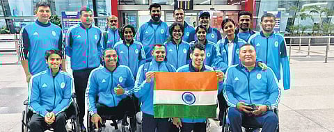 Para-athletes’ team for The Asian Para Games 2022.