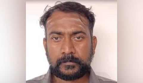 When the team approached Duraisamy (in pic), he attacked the SI with a knife and attempted to flee.