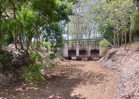 Nattar river channel in Karaikal
