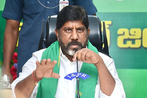 Deputy CM Mallu Bhatti Vikramarka addresses a workshop on Rythu Bharosa