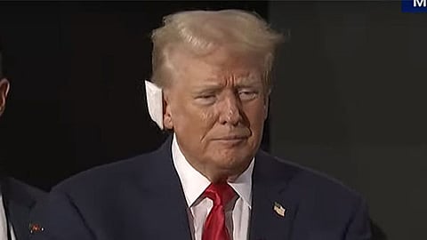 Former US President Donald Trump makes first public appearance after assassination attempt
