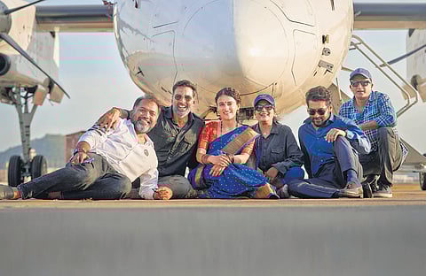 Sudha Kongra with Akshay Kumar and Suriya