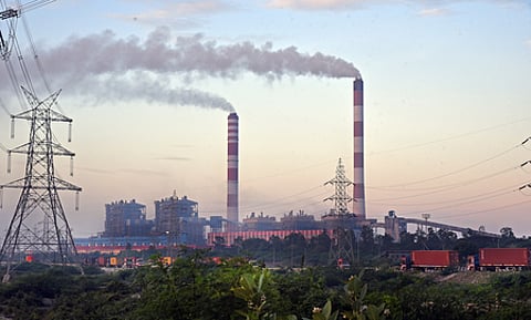 A view of North Chennai thermal power plant