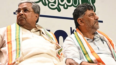 Chief Minister Siddaramaiah and DyCM D K Shivakumar