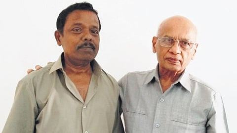 K D Muralidharan with Dr M S Valiathan