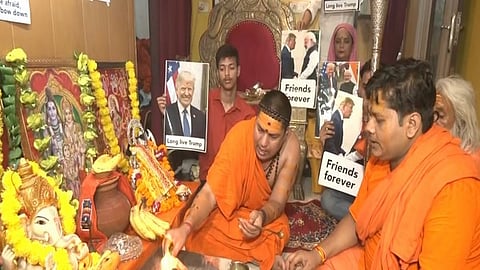 Hindu Sena conducts special 'hawan' for Donald Trump's well-being in New Delhi