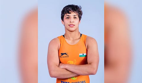 Indian woman wrestler Anshu Malik.