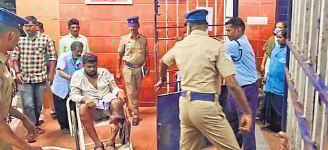 The accused allegedly attacked a policeman and tried to flee