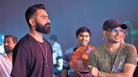 Actor Yogi and Filmmaker Indrajit Lankesh