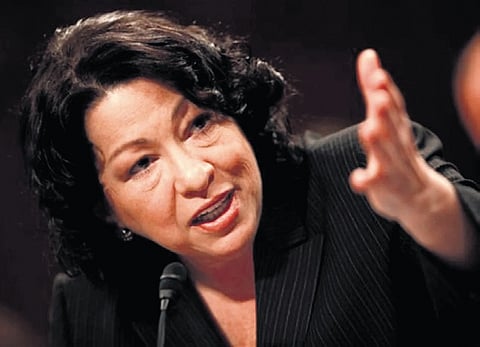 Justice Sonia Sotomayor.