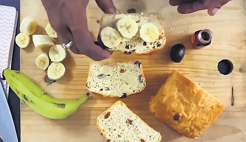 Quality bakes Breudher by adding caramelised sugar and raisins.