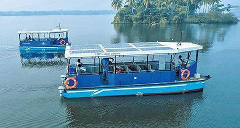 The state government has decided to use these zero-emission boats in the lagoon in view of the mounting concerns over the harmful emissions from traditional diesel-powered boats