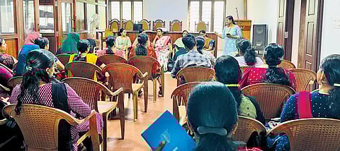 Job aspirants participating in training sessions held as part of the Taliparamba constituency Employment and Entrepreneurship project