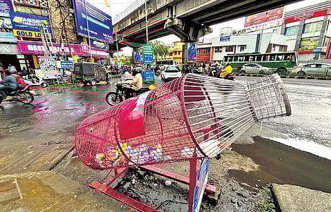 The bottle booth installed by Kochi corporation in the city.