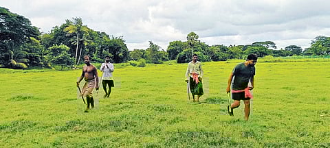 Locals armed with sticks patrol the villages.
