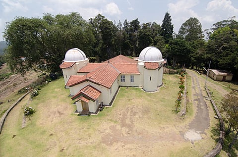 Houses of 6 and 8-inch telescopes at the Kodaikanal Solar Observatory (KSO)