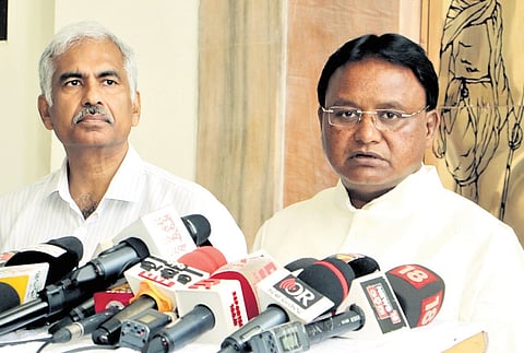 Chief Minister Mohan Charan Majhi briefing media persons after the cabinet meeting at Lok Seva Bhawan on Wednesday