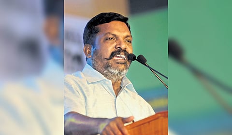 VCK president Thol Thirumavalavan