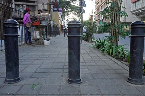 The traffic police are conducting special drives against those riding on pavements.