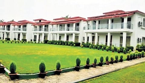 A raging controversy over a luxurious bungalow constructed within the premises of children’s park along Kusuma pond in Jajpur