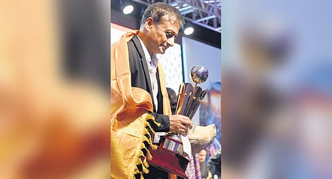 IISc’s Prof Arindham Ghosh was presented with the prestigious
CNR Rao award during the 13th edition of Bengaluru India Nano Conference on Friday