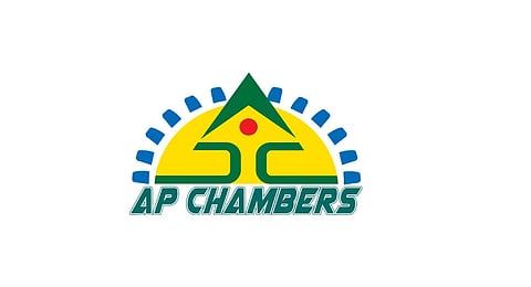 The logo of AP Chambers.