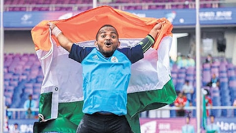 Ravi Rongali, a para-athlete from Anakapalle district