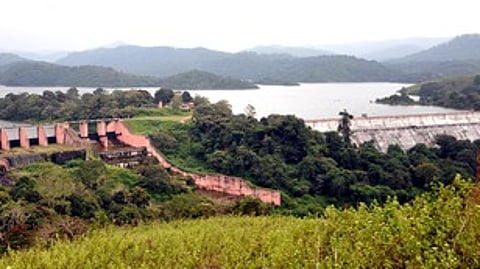 A view of Mullaperiyar Dam