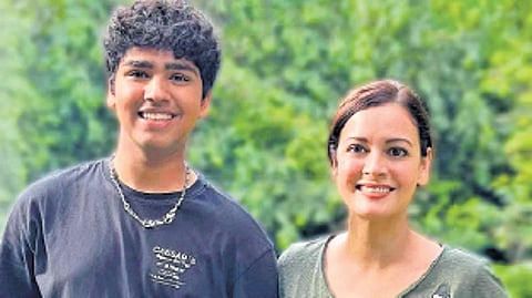 Aman Sharma with actor Dia Mirza