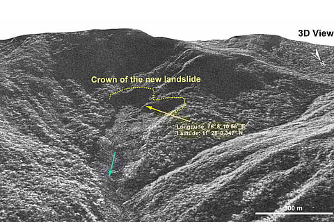 The landslide in Chooralmala town, Wayanad, dated 31-07-2024, NRSC/ISRO, Hyderabad