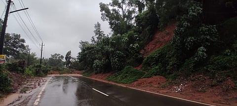 A landslide occurred early Friday morning on the Puttur Bypass Road, also known as Bantwal-Mysuru Road and National Highway 275