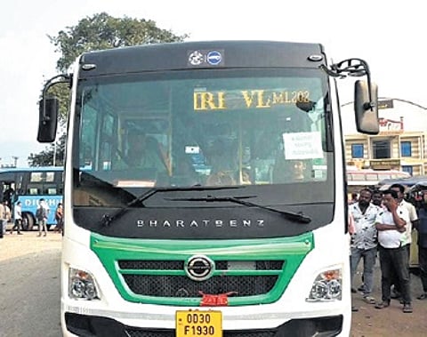 Government bus service in Odisha.