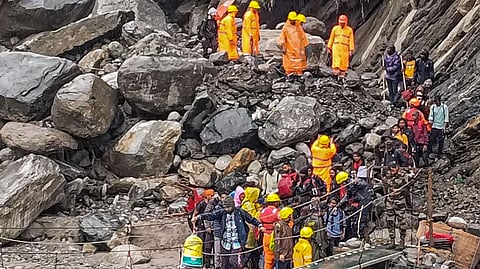 Despite the difficult terrain, the district administration, police, State Disaster Response Force and other agencies have been searching for the missing.