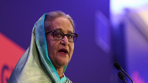 Ousted Bangladesh Prime Minister Sheikh Hasina.