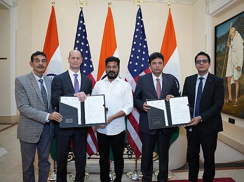 The announcement of the investment was made during a high-level meeting with Chief Minister A Revanth Reddy and IT Minister D Sridhar Babu, in the US.