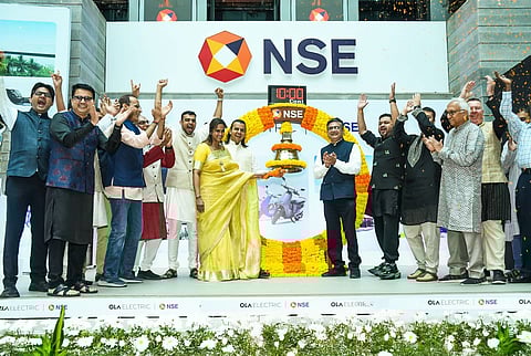 The Ola Electric stocks going public at NSE