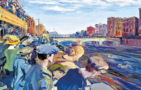 ‘The Liffey Swim’ by Jack B. Yeats