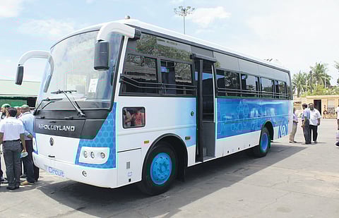 File picture of an electric bus taken by MTC several years ago