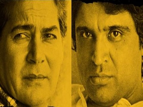 Salim Khan and Javed Akhtar on the poster of 'Angry Young Men'