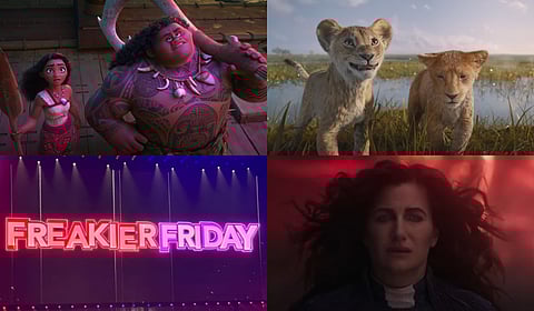 YouTube screengrabs from the trailers of various upcoming sequels