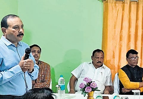 Review meeting by the Forest and Environment Minister Ganesh Ram Singh Khuntia