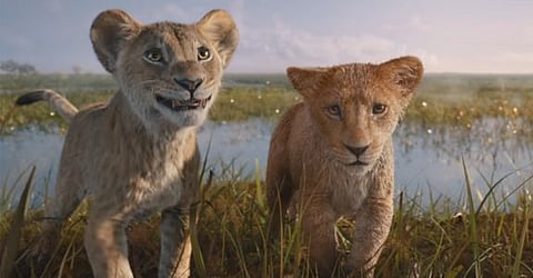 YouTube screengrab from the trailer of 'Mufasa: The Lion King'