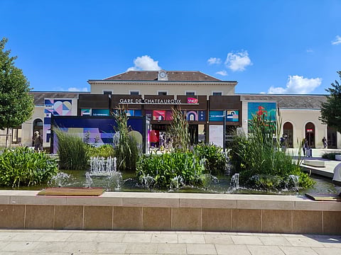 US-origin products at the American museum outside the Gare de Chateauroux.
