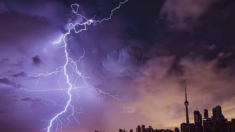 Image of a lightning strike used for representational purposes only.
