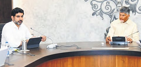 CM Nara Chandrababu Naidu holding a review meeting on Tuesday