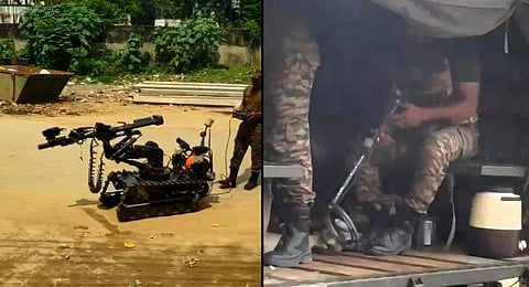 Police bomb squad searching for bomb