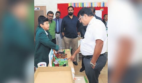 The expo saw enthusiastic participation from students, highlighting their comprehension and artistic capabilities across subjects
