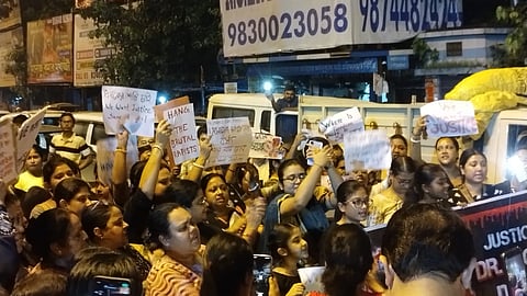 Protestors take on the streets of Kolkata as a part of 'Reclaim the Night'
