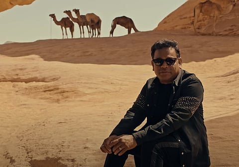 Composer A R Rahman in the music video of 'Periyone'