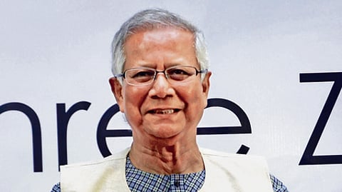 Bangladesh's interim government chief Professor Muhammad Yunus